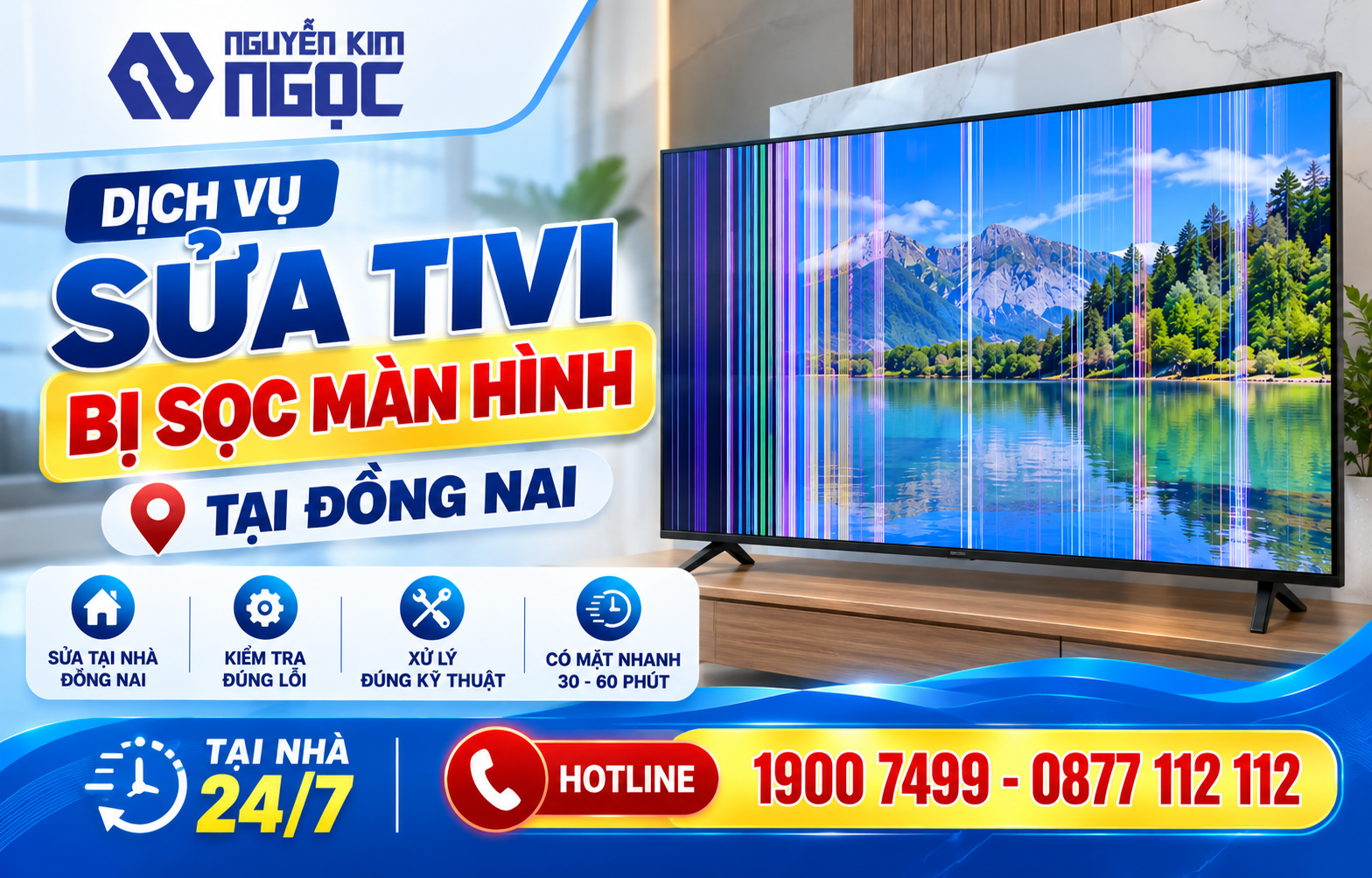 Sửa Tivi Sọc Màn Hình Đồng Nai