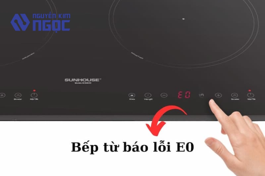 Bảng mã lỗi thường gặp ở bếp điện Sunhouse