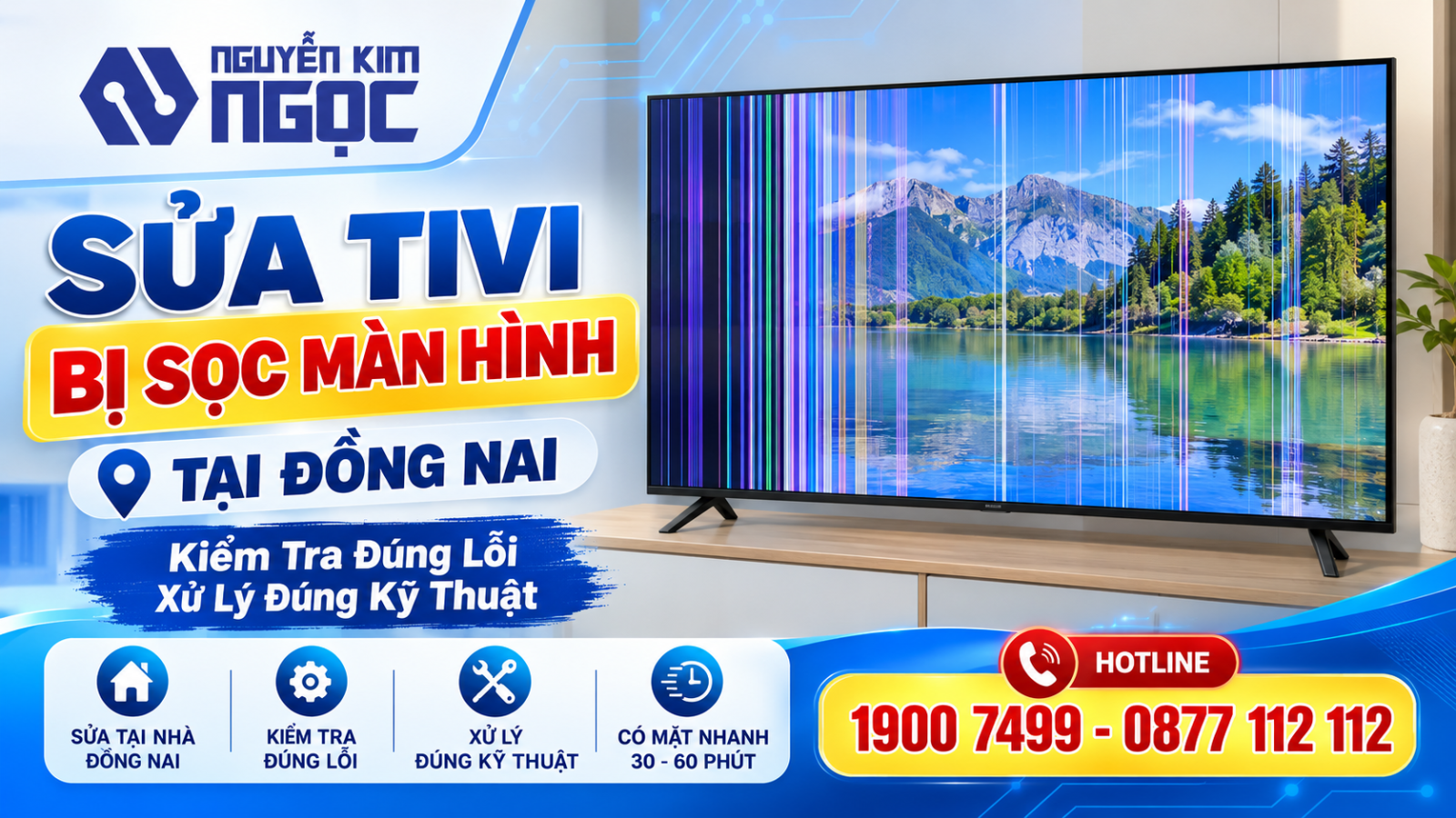 Sửa Tivi Bị Sọc Màn Hình Tại Đồng Nai