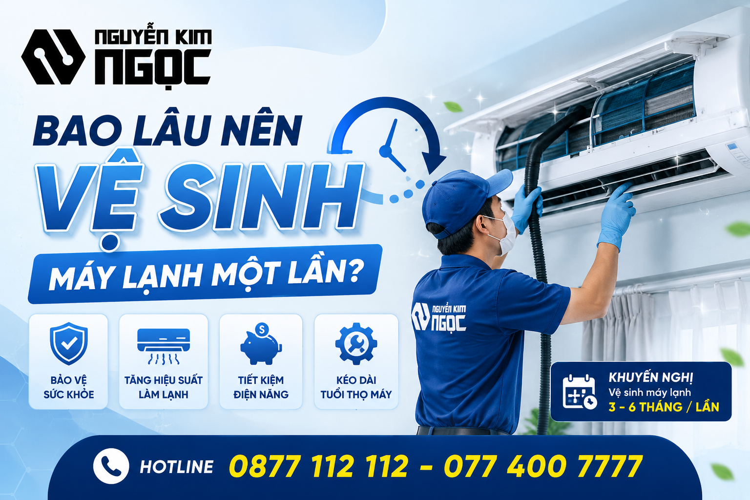 Bao lâu nên vệ sinh máy lạnh một lần?
