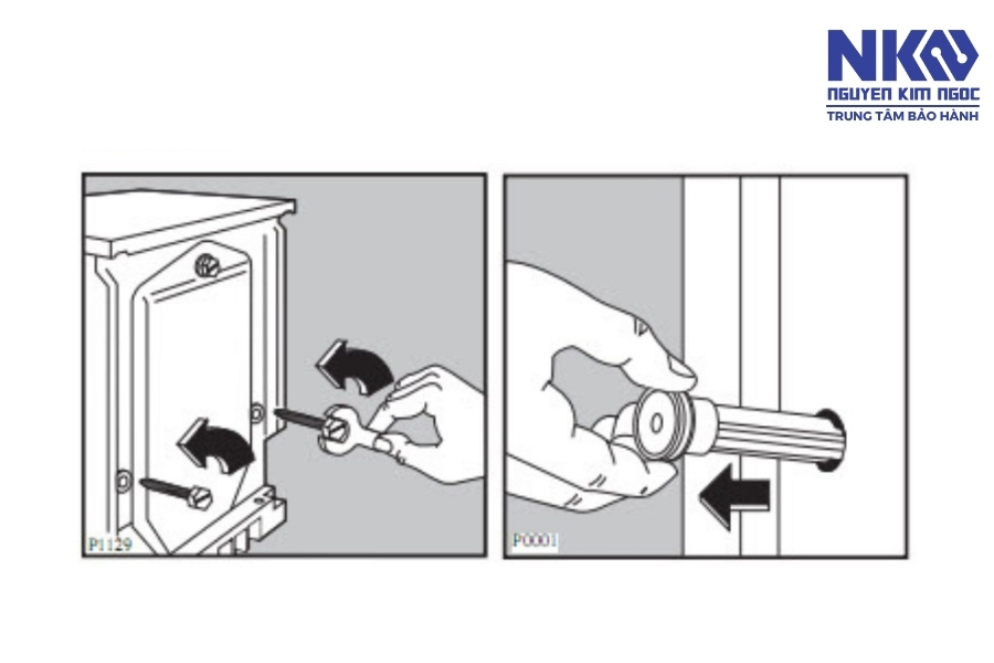 Thiết đặt máy, lắp ráp máy giặt ban đầu