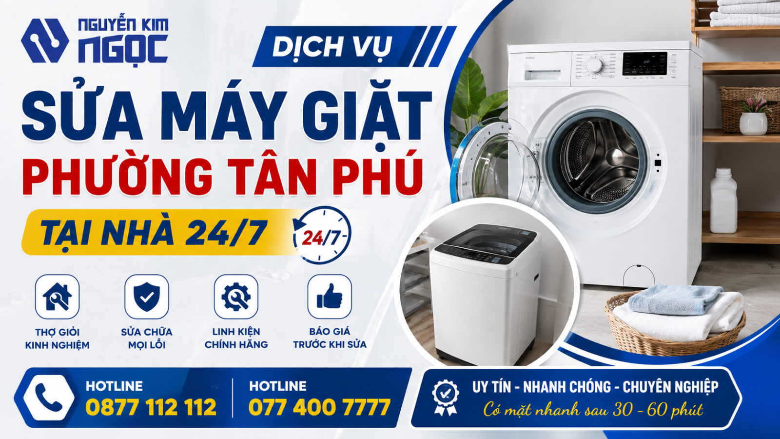 THỢ SỬA MÁY GIẶT TẠI TÂN PHÚ?