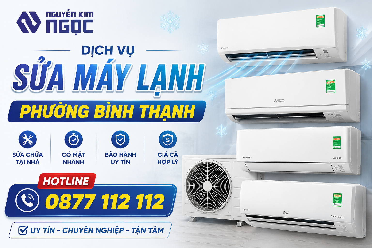 Địa Chỉ Sửa Máy Lạnh Phường Bình Thạnh Uy Tín, Có Mặt Nhanh Tại Nhà