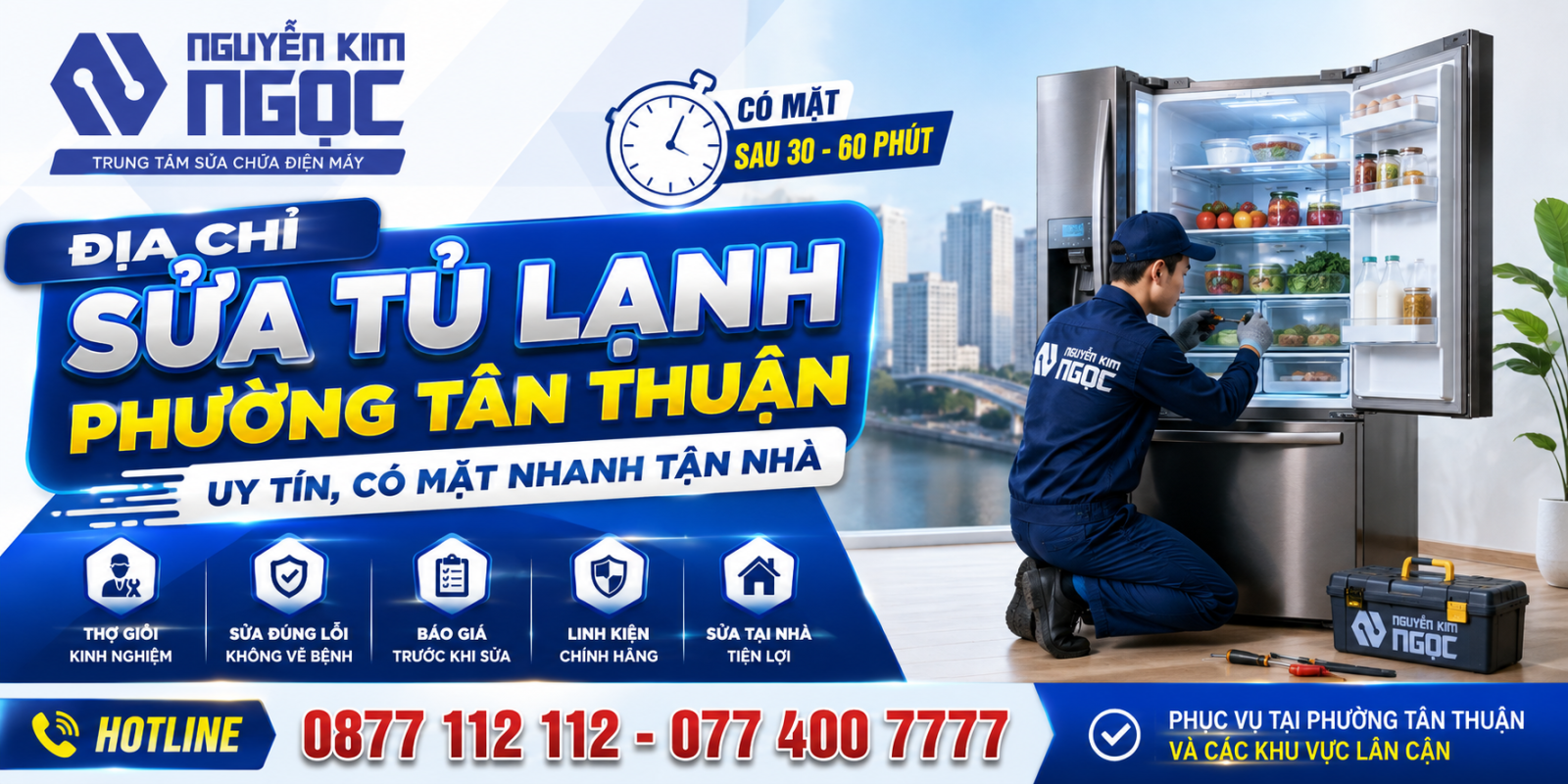 Địa Chỉ Sửa Tủ Lạnh Phường Tân Thuận Uy Tín, Tận Nhà