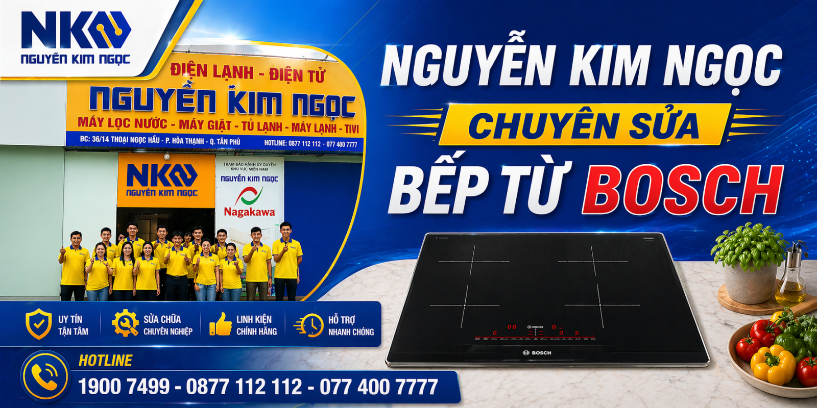 Dịch vụ sửa bếp từ Bosch tại nhà chuyên nghiệp