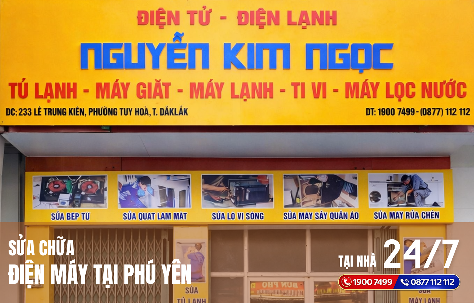 Dịch vụ sửa chữa điện máy tại Phú Yên