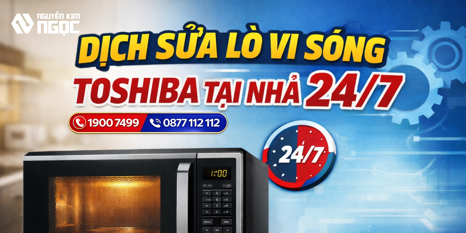 Dịch vụ sửa chữa lò vi sóng toshiba tại nhà