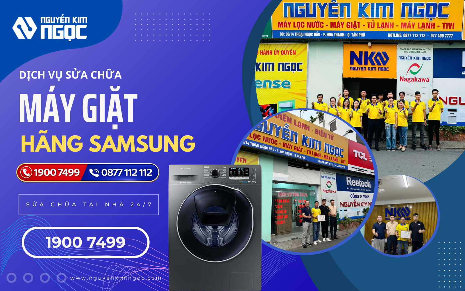 Dịch vụ sửa chữa máy giặt Samsung tại nhà