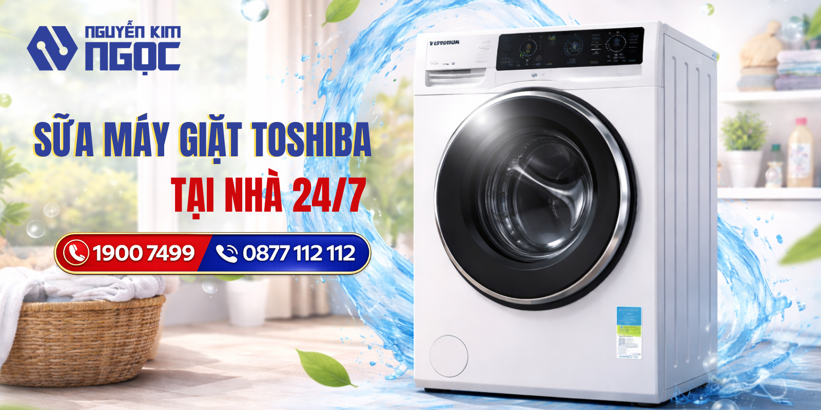 Dịch vụ sửa chữa máy giặt Toshiba tại nhà
