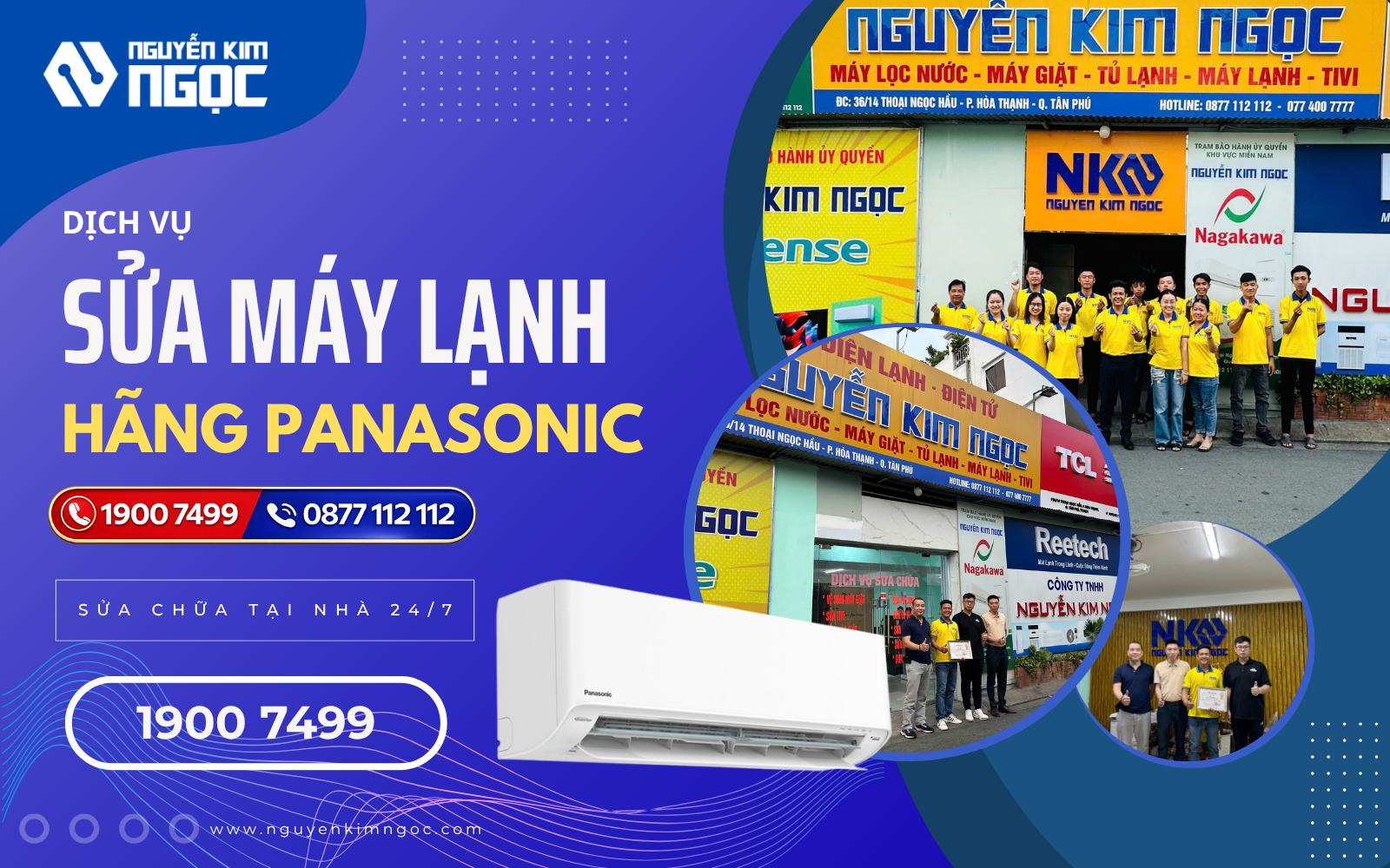 Dịch vụ sửa chữa máy lạnh Panasocnic tại nhà