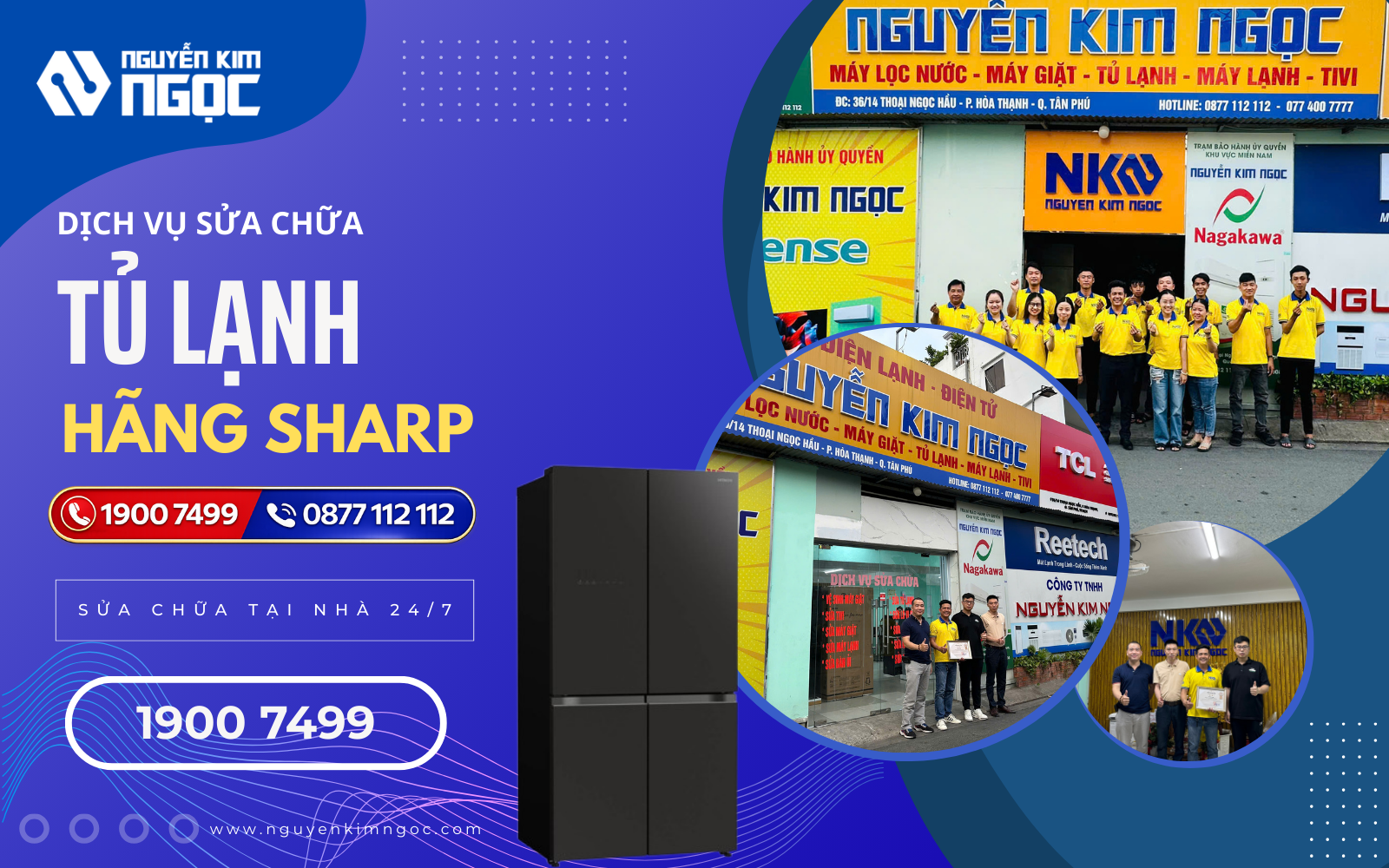 Dịch vụ sửa chữa tủ lạnh Sharp tại nhà