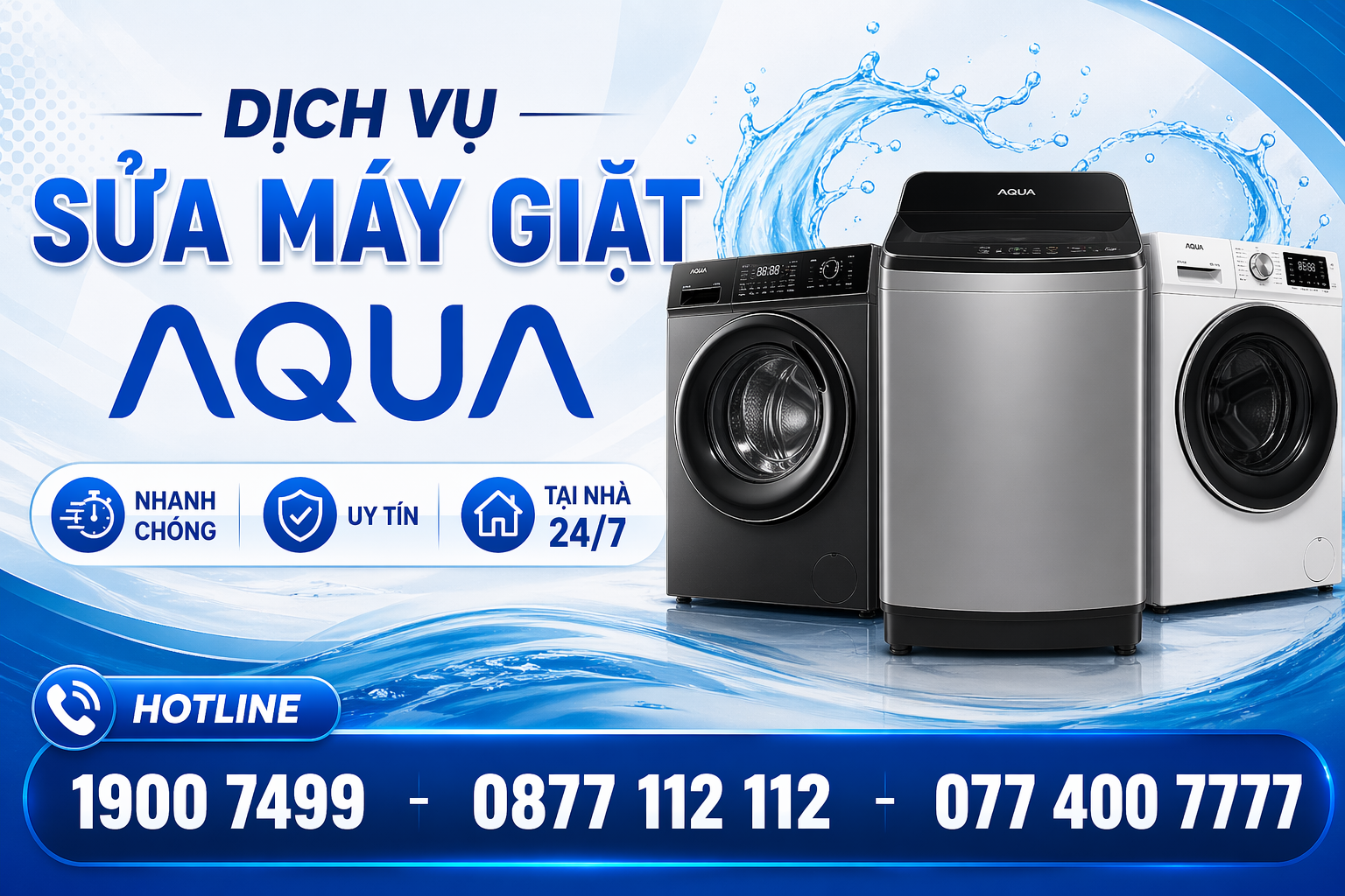 sửa máy giặt Aqua tại nhà