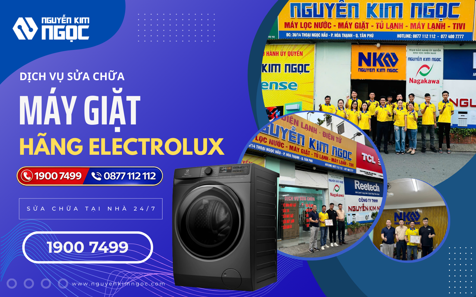 Dịch vụ sửa máy giặt Electrolux tại nhà