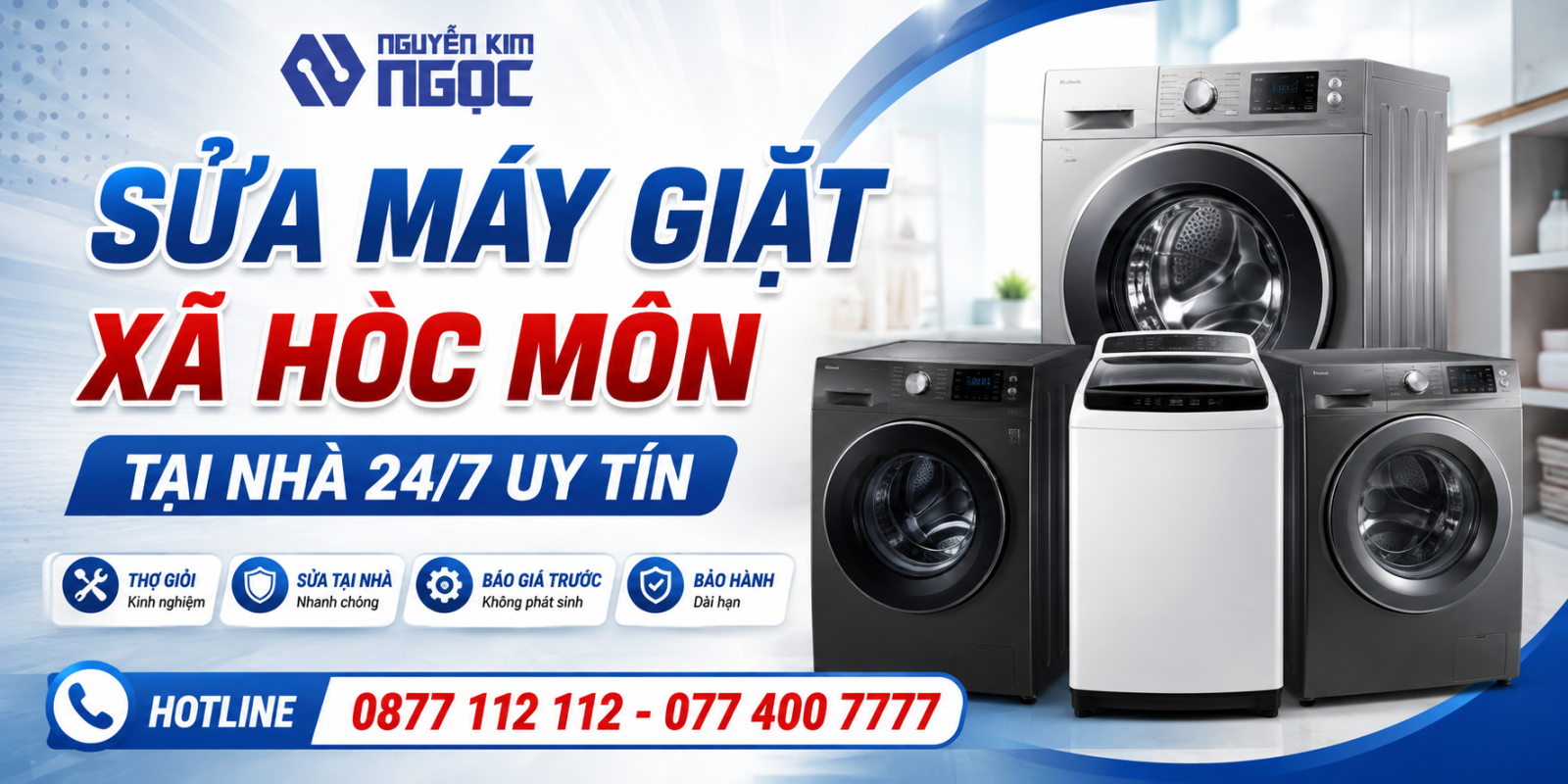 Khu Vực Phục Vụ Sửa Máy Giặt Tại Xã Hóc Môn