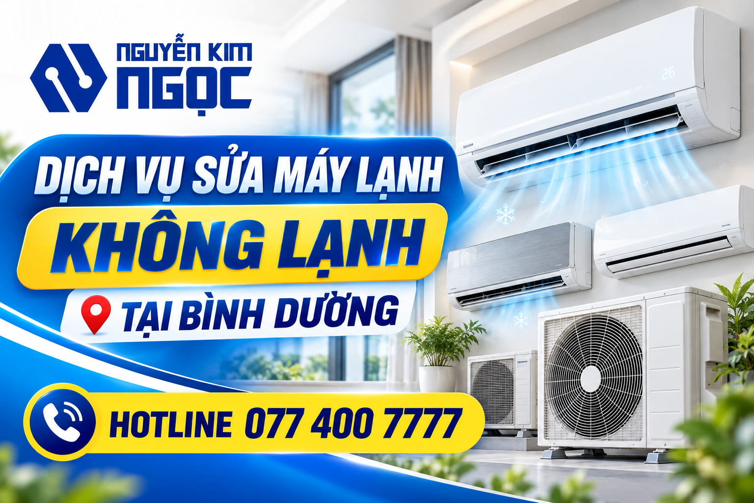 Dịch Vụ Sửa Máy Lạnh Không Lạnh Tại Bình Dương