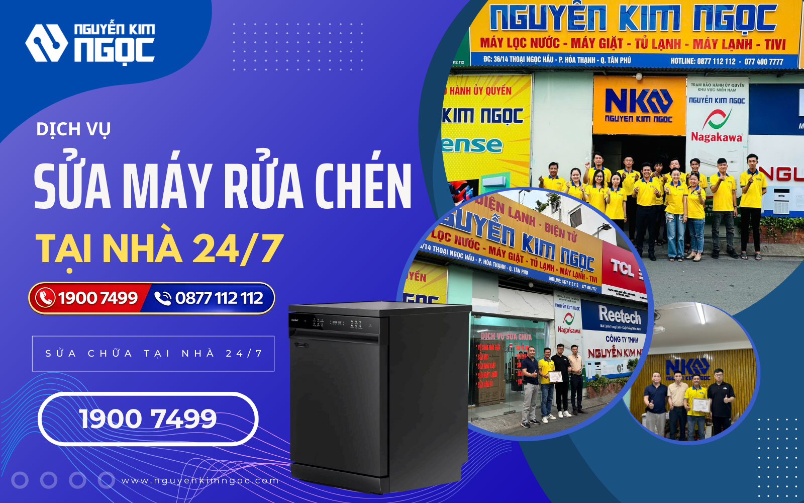 Dịch vụ sửa máy rửa chén tại nhà