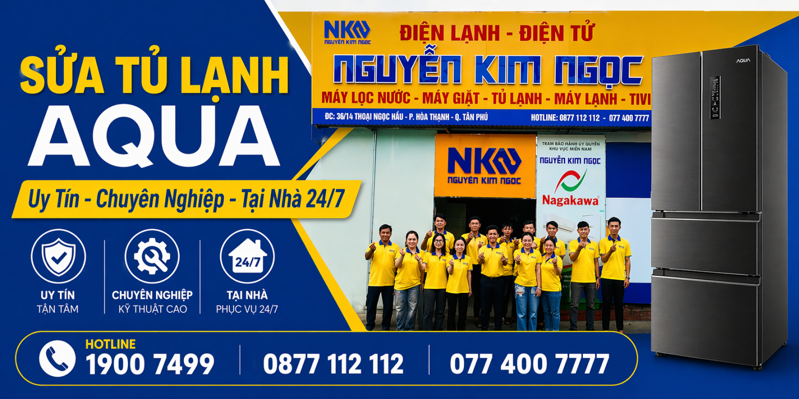 Sửa tủ lạnh Aqua tại nhà