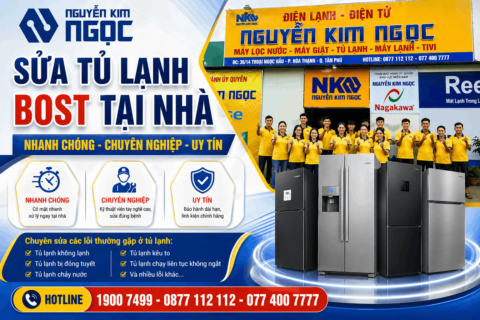 Dịch vụ sửa tủ lạnh Bosch