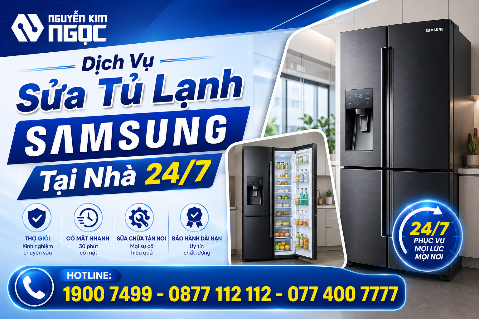 Dịch vụ sửa tủ lạnh samsung uy tín
