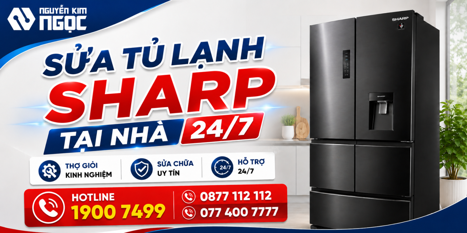 Dịch vụ sửa chữa tủ lạnh Sharp tại nhà