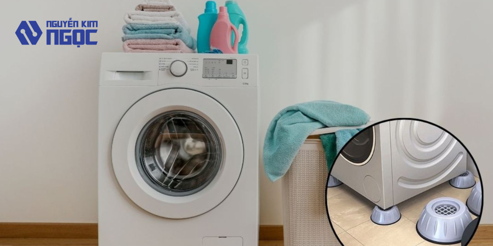 Máy giặt rung lắc mạnh khi vắt