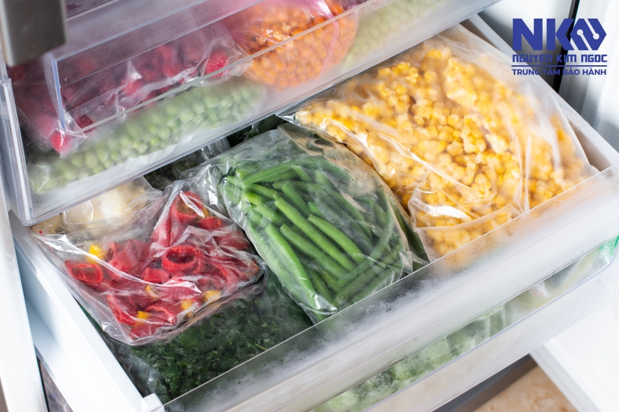 Các bước cấp đông rau củ đúng cách