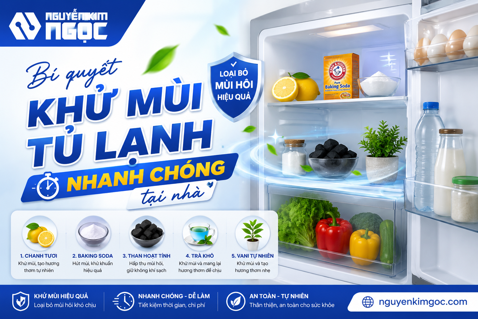 5 Mẹo Khử Mùi Tủ Lạnh Nhanh Chóng