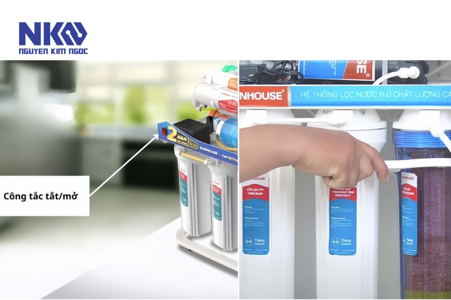 Các bước thay lõi lọc nước Sunhouse đơn giản tại nhà