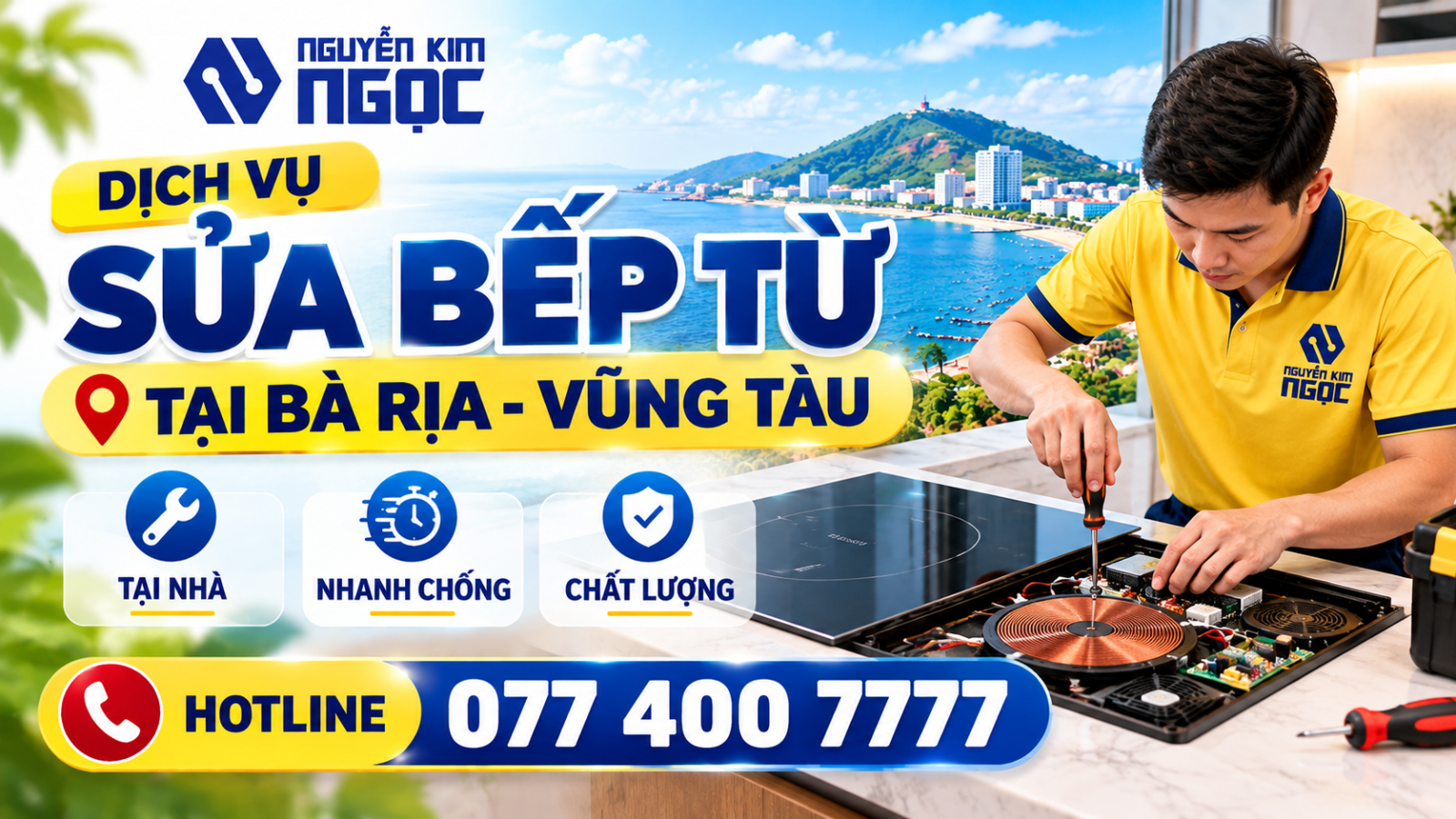 Dịch vụ sửa bếp từ tại nhà Bà Rịa - Vũng Tàu của Nguyễn Kim Ngọc
