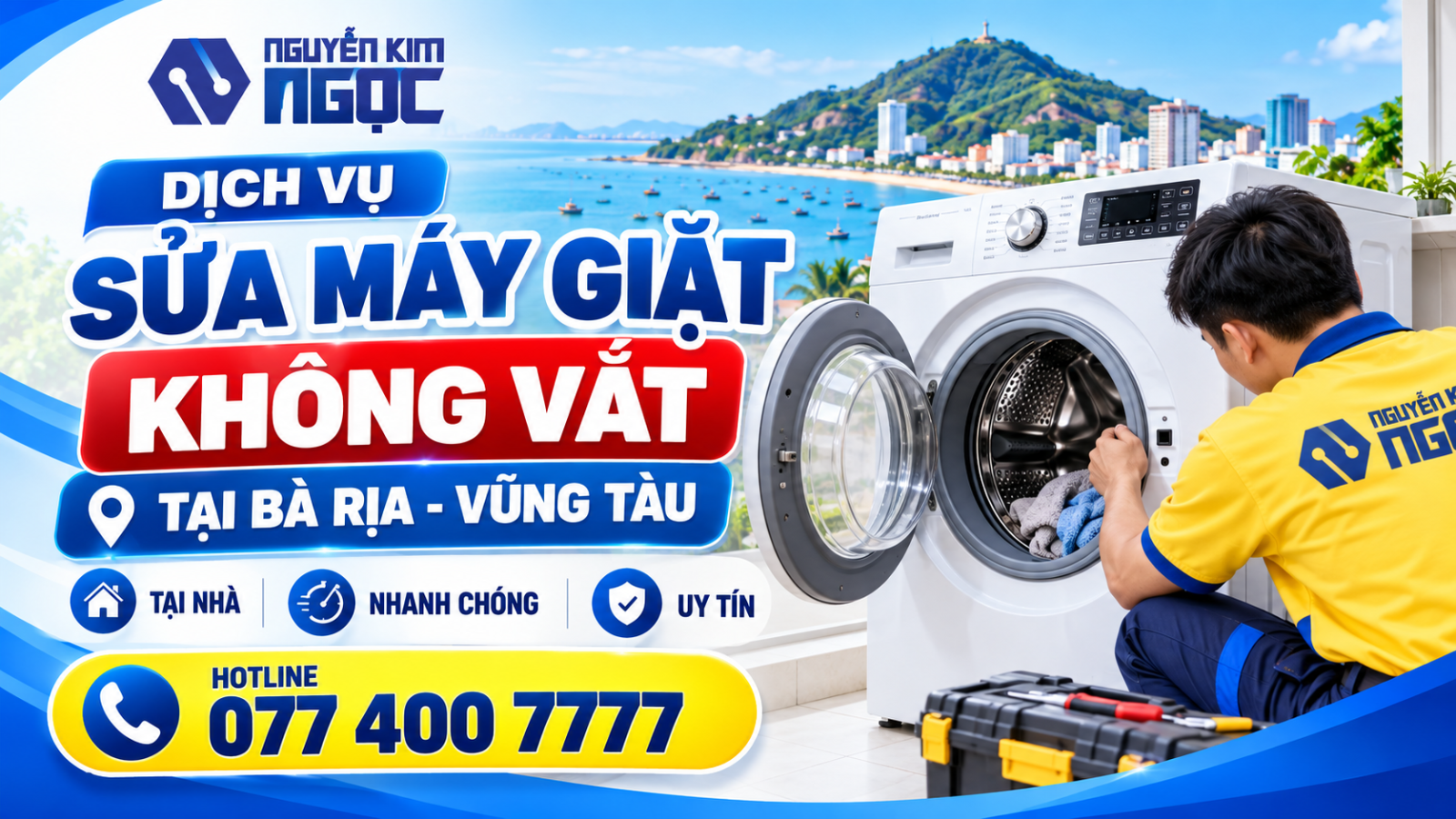 Dịch Vụ Sửa Máy Giặt Tại Nhà Nguyễn Kim Ngọc Ở Bà Rịa - Vũng Tàu