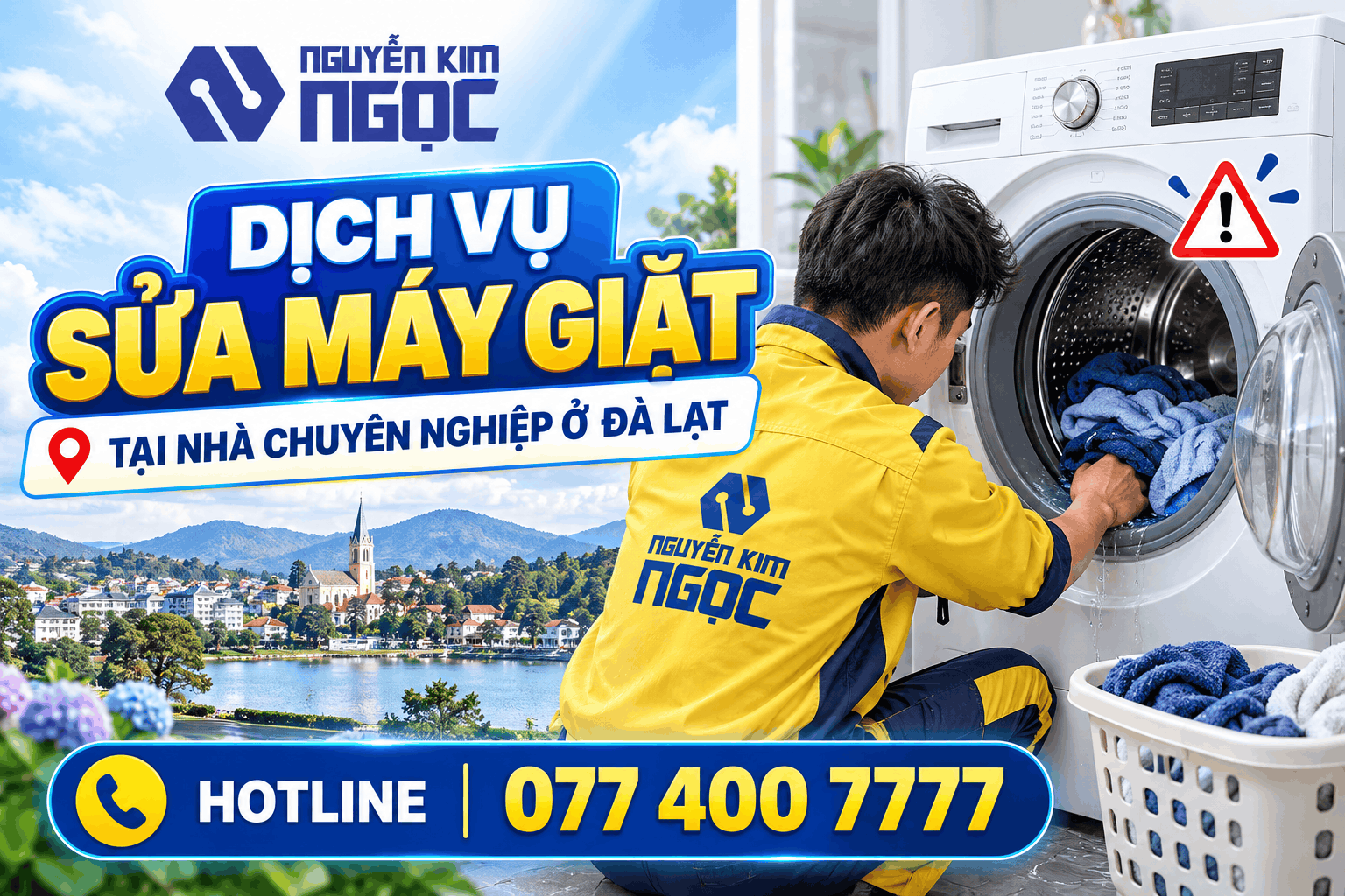 Dịch vụ sửa máy giặt tại nhà Đà Lạt