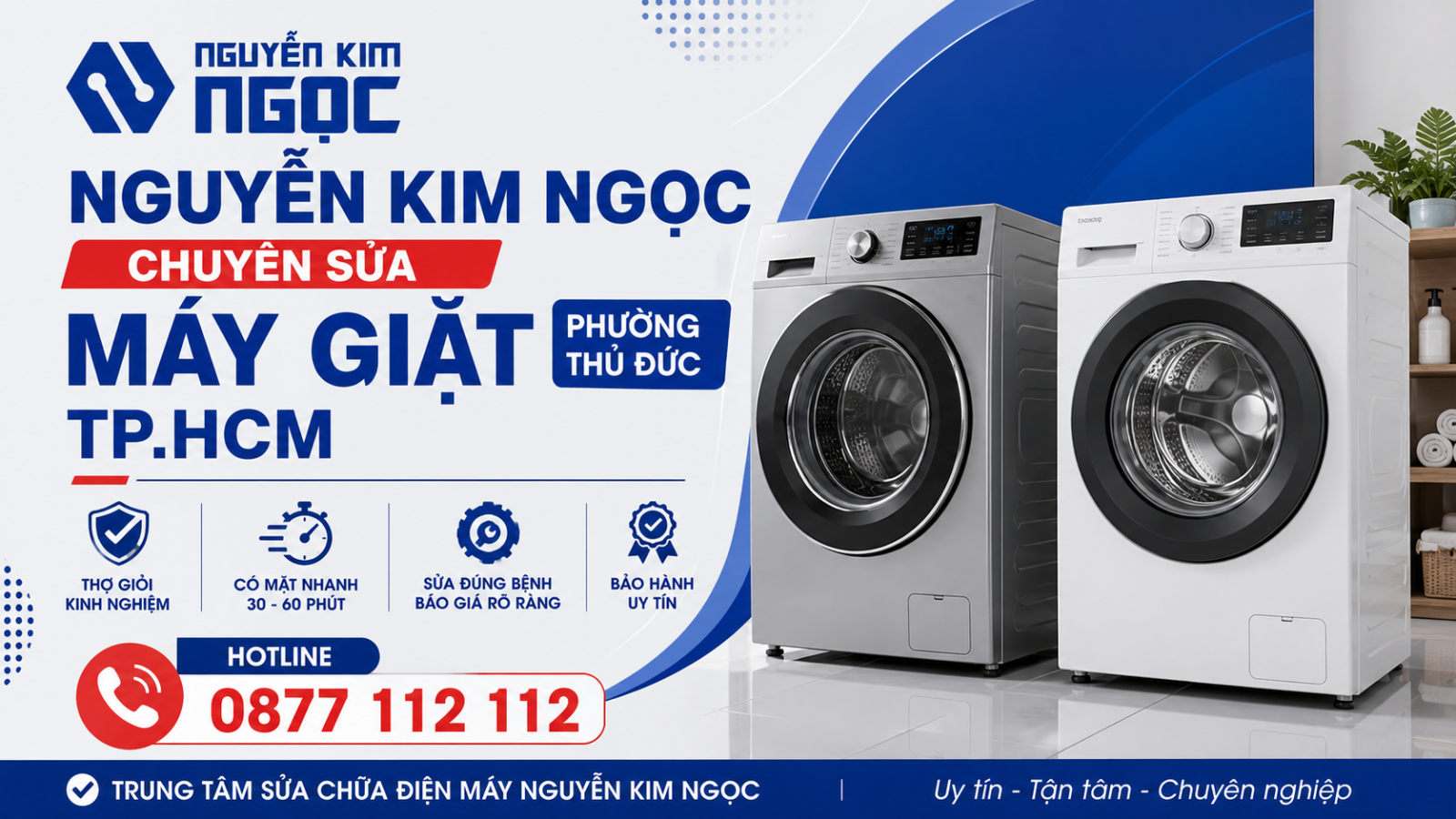 Sửa Máy Giặt Phường Thủ Đức TP.HCM Nhanh Chóng