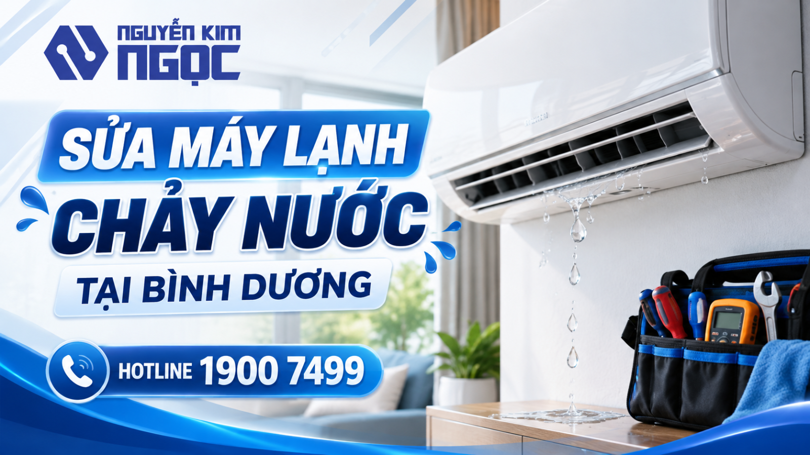 Sửa Máy Lạnh Chảy Nước Tại Bình Dương