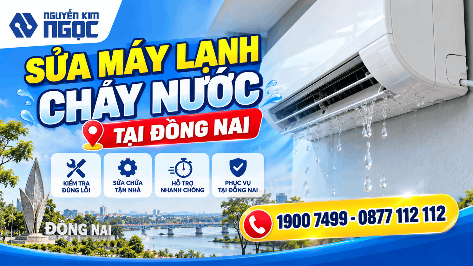 Sửa Máy Lạnh Chảy Nước Tại Đồng Nai