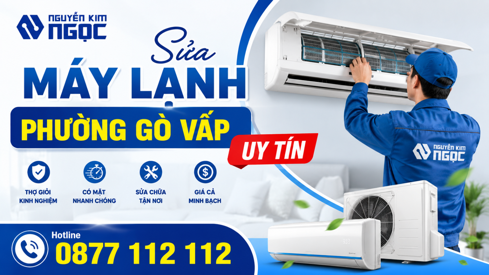 Sửa Máy Lạnh Phường Gò Vấp Uy Tín