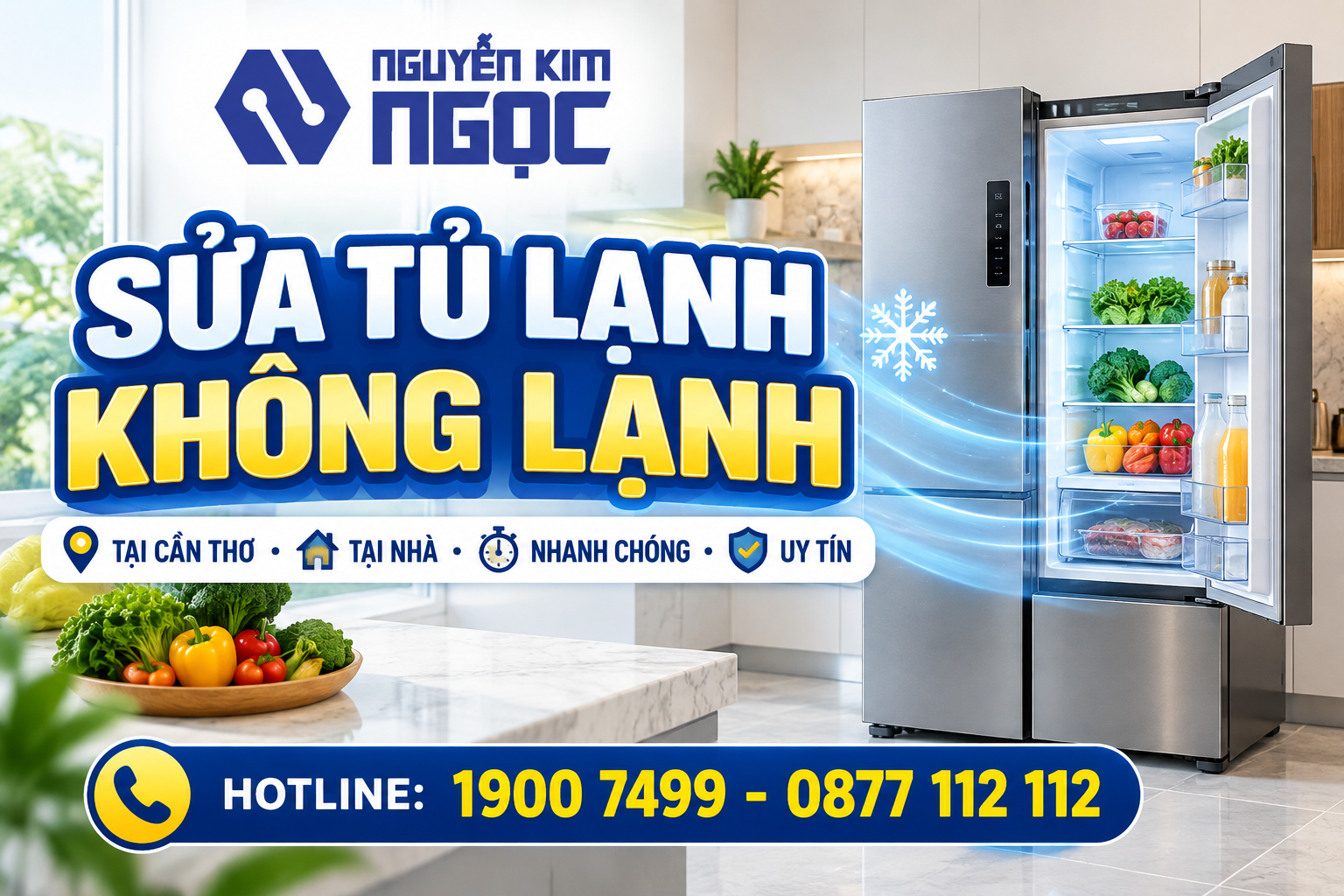 Sửa Tủ Lạnh Không Lạnh Tại Cần Thơ