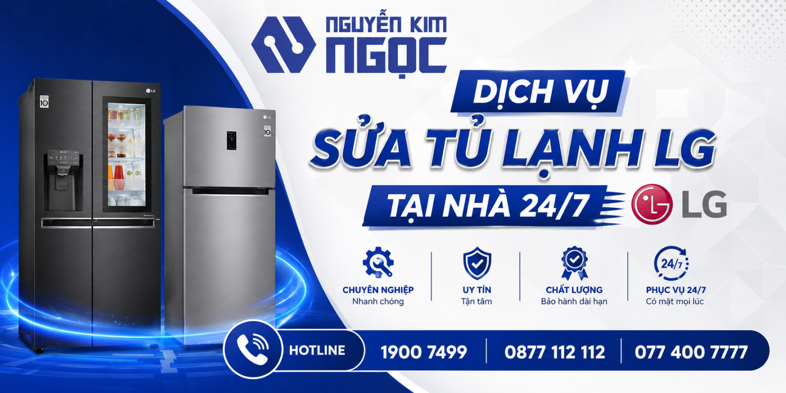 Sửa chữa tủ lạnh LG tại nhà uy tín