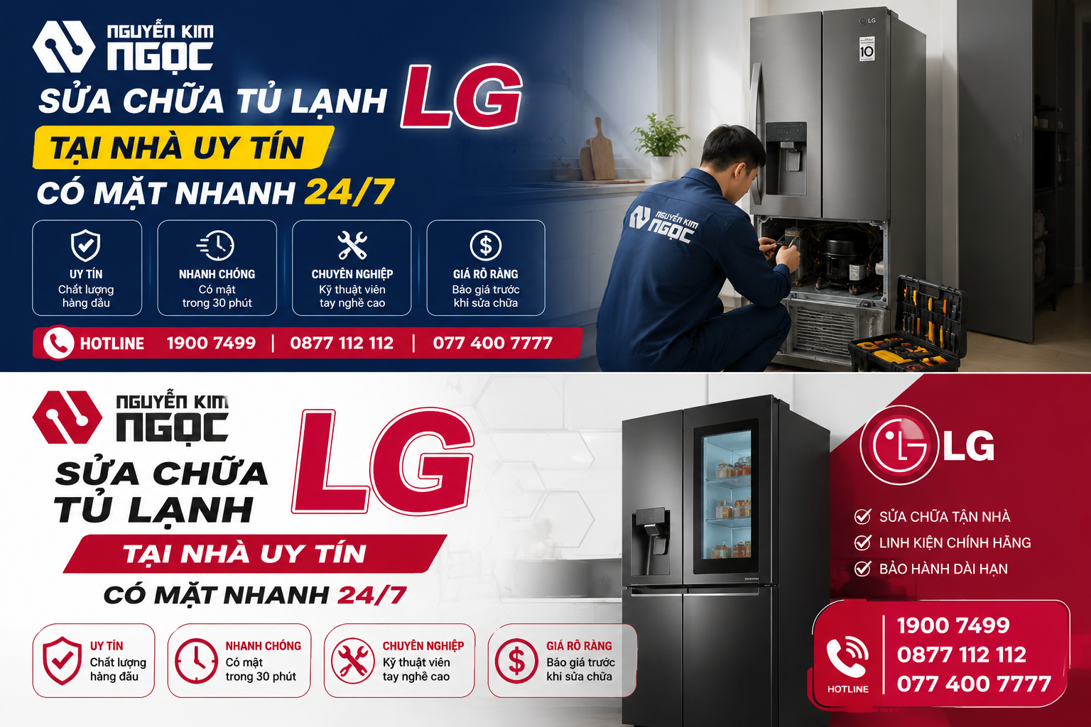 Sửa tủ lạnh LG tại nhà uy tín