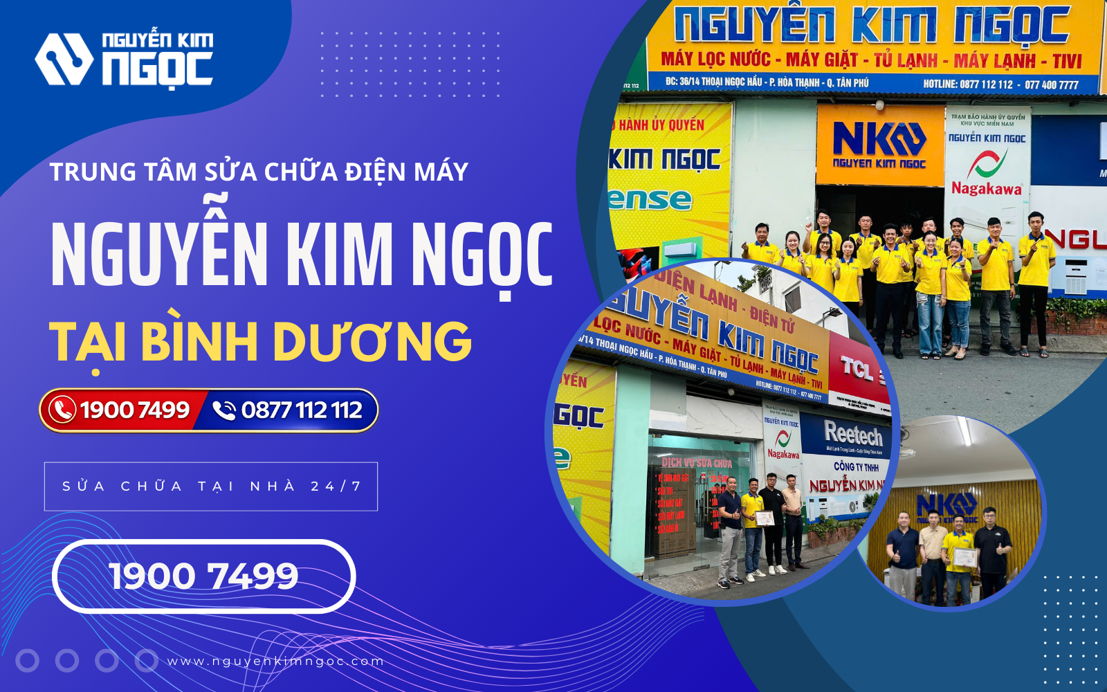 Trung tâm sửa chữa điện máy Nguyễn Kim Ngọc Bình Dương