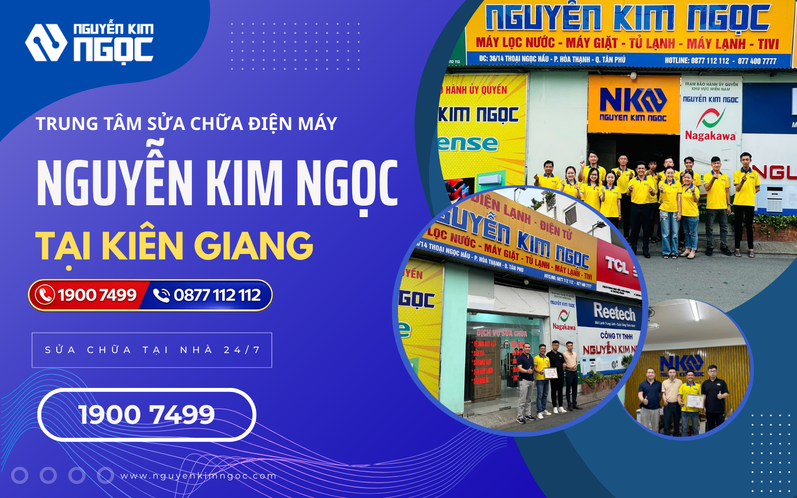 Trung tâm sửa chữa điện máy Nguyễn Kim Ngọc tại Kiên Giang