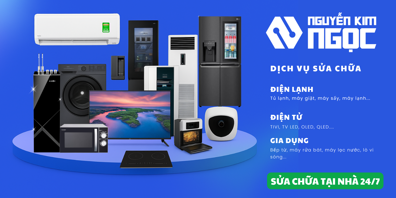 Dịch vụ sửa chữa thiết bị điện máy Toshiba tại nhà