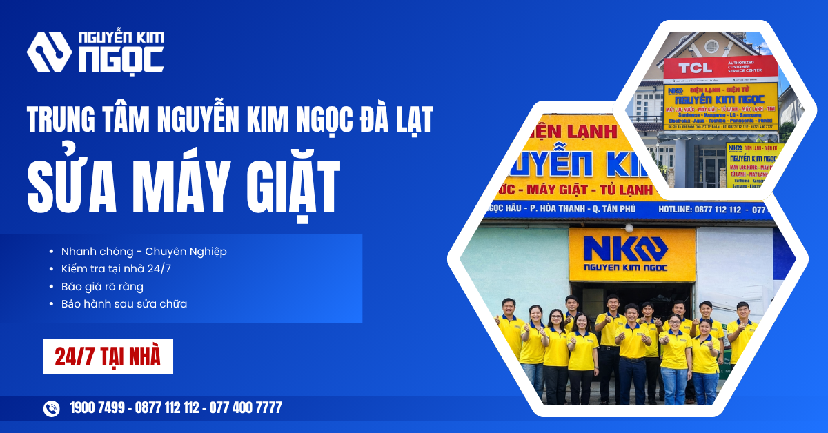 Trung tâm sửa chữa máy giặt tại Đà Lạt