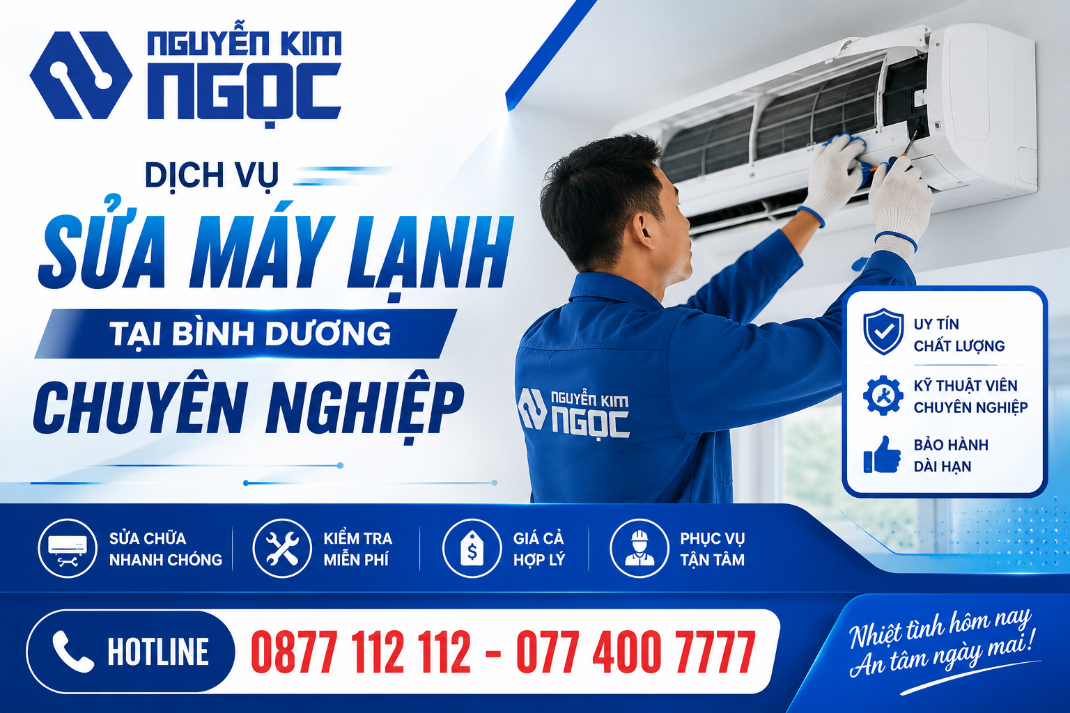 Dịch Vụ Sửa Máy Lạnh Tại Bình Dương Chuyên Nghiệp