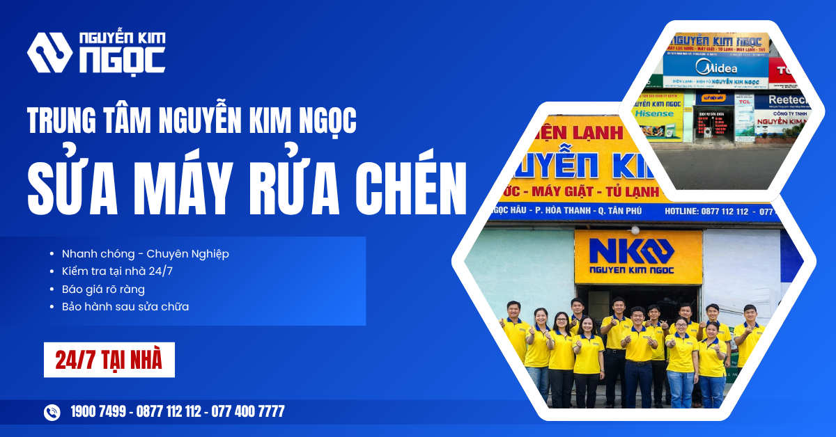 Trung tâm sửa chữa máy rửa chén tại TpHCM