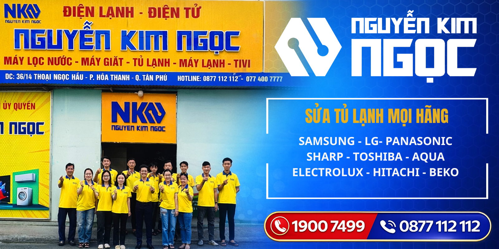 Dịch vụ sửa tủ lạnh mọi hãng tại Bà Rịa - Nguyễn Kim Ngọc