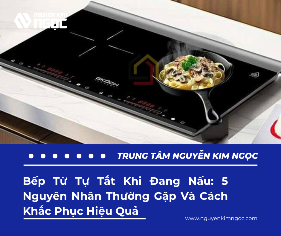 Bếp Từ Tự Tắt Khi Đang Nấu: 5 Nguyên Nhân Thường Gặp Và Cách Khắc Phục Hiệu Quả