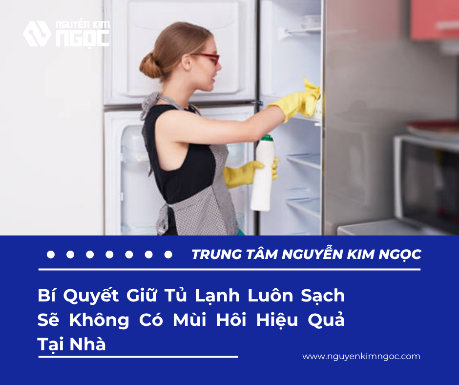 Bí Quyết Giữ Tủ Lạnh Luôn Sạch Sẽ Không Có Mùi Hôi Hiệu Quả Tại Nhà