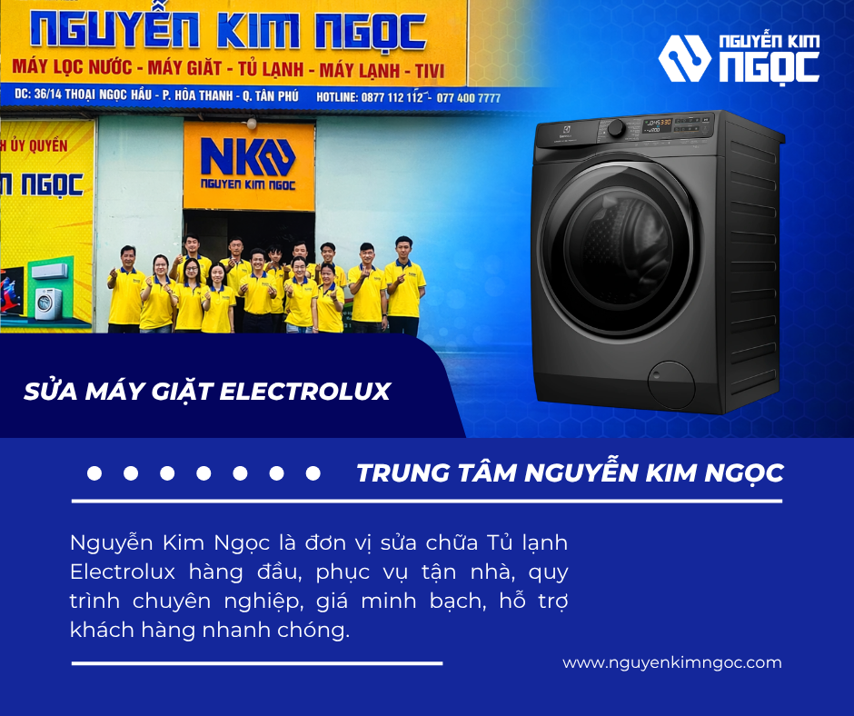 Dịch Vụ Sửa Máy Giặt Electrolux Tại Nhà Uy Tín