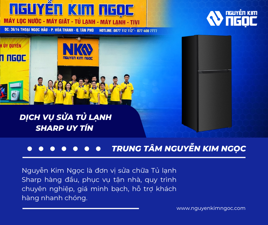 Dịch Vụ Sửa Tủ Lạnh Sharp Tận Nơi Uy Tín