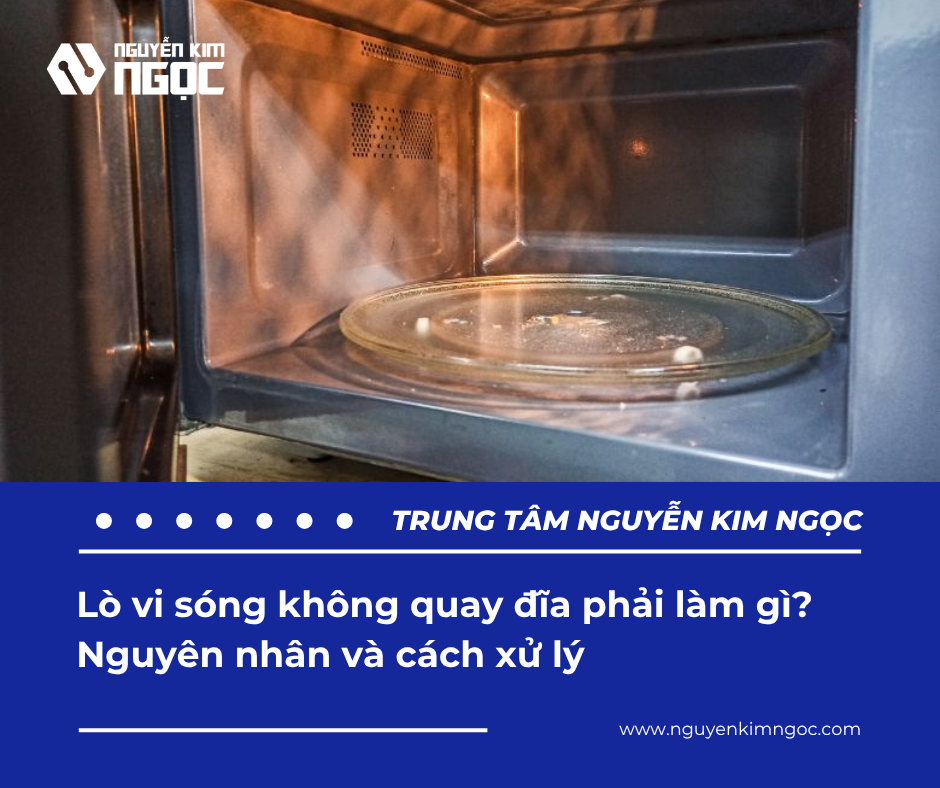 Lò vi sóng không quay đĩa phải làm gì? Nguyên nhân và cách xử lý
